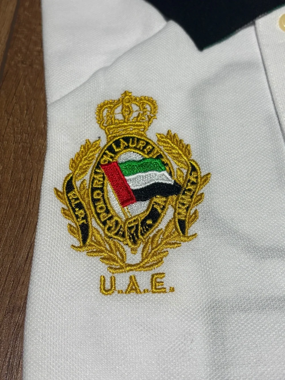 Polo Ralph Lauren Dubai White Polo Shirt Custom Slim Fit Brand New Mens Size M